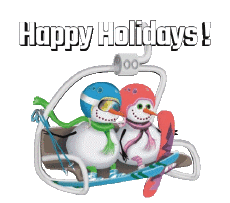 Messages Anglais Happy Holidays Winter Serie 03 