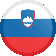 Drapeaux Europe Slovénie Rond 