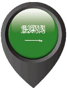 Bandiere Asia Arabia Saudita Perno di posizione 