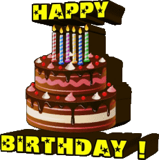 Messages Anglais Happy Birthday Cakes 001 