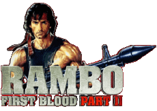 Multi Média Cinéma International Rambo Logo First blood part 2 