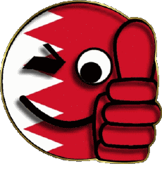 Flags Asia Bahrain Smiley - OK 