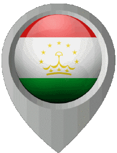 Bandiere Asia Tajikistan Perno di posizione 