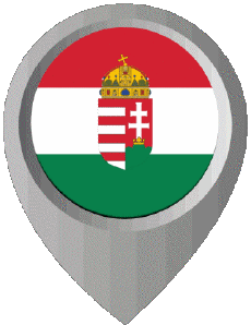 Flags Europe Hungary Location Pin 