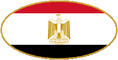 Fahnen Afrika Ägypten Oval 01 