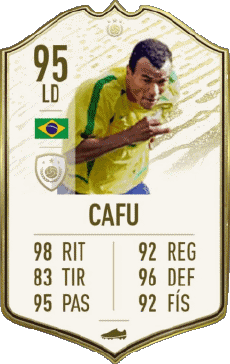 Multimedia Vídeo Juegos F I F A - Jugadores  cartas Brasil Marcos Cafú 