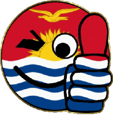 Banderas Oceanía Kiribati Smiley - OK 