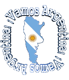 Mensajes Español Vamos Argentina Bandera 