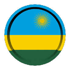 Drapeaux Afrique Rwanda Rond - Anneaux 
