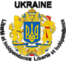 Banderas Europa Ucrania Liberté et Indépendance 