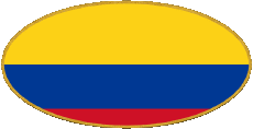 Flags America Colombia Oval 01 