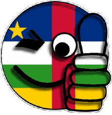 Drapeaux Afrique Centrafrique Smiley - OK 