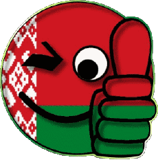 Banderas Europa Bielorrusia Smiley - OK 