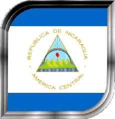 Bandiere America Nicaragua Quadrato 