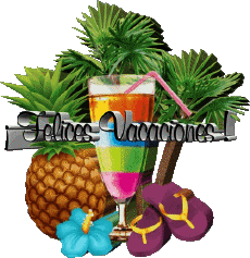 Mensajes Español Felices Vacaciones Fondo transparente 16 