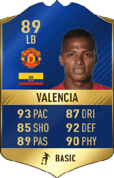 Videospiele F I F A - Karten Spieler Ecuador Antonio Valencia 