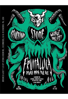 Fruitallica-Getränke Bier USA Stone Brewing co Fruitallica