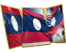 Banderas Asia Laos Forma 01 
