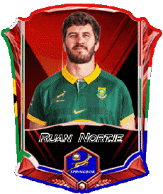 Sportivo Rugby - Giocatori Sud Africa Squadra 2025 Ruan Nortje 
