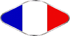 Bandiere Francia Nazionale Ovale 