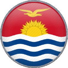 Drapeaux Océanie Kiribati Rond 