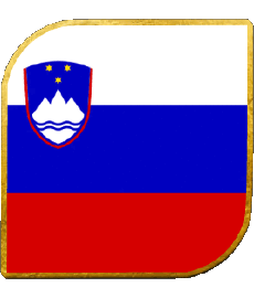 Flags Europe Slovenia Square 