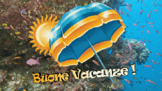Messagi Italiano Buone Vacanze Sfondo animato 005 