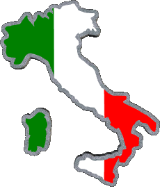Banderas Europa Italia Mapa 
