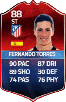 Multimedia Videogiochi F I F A - Giocatori carte Spagna Fernando Torres 