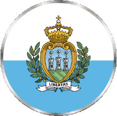 Bandiere Europa San Marino Tondo 