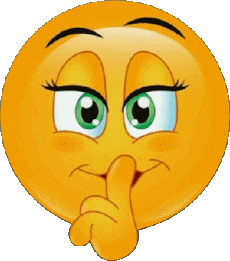 Messages Emoticônes Chut - Silence 