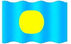 Flags Oceania Palau Waving 