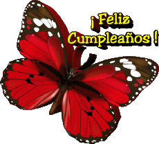 Nachrichten Spanisch Feliz Cumpleaños Mariposas 004 