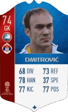 Multimedia Vídeo Juegos F I F A - Jugadores  cartas Serbia Marko Dmitrovic 