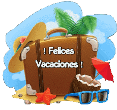 Mensajes Español Felices Vacaciones Fondo transparente 09 