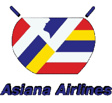 Transports Avions - Compagnie Aérienne Asie Corée du sud Asiana Airlines 