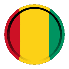 Fahnen Afrika Guinea Rund - Ringe 