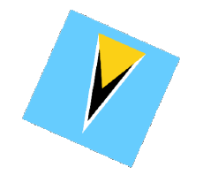 Bandiere America Santa Lucia Sfera - Cubo 