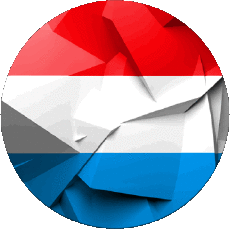 Fahnen Europa Luxemburg Runde 