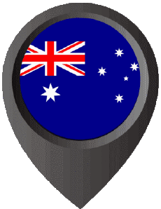 Fahnen Ozeanien Australien National Standort-Pin 