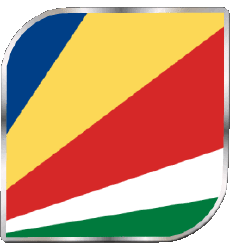 Bandiere Africa Seychelles Quadrato 