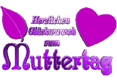 Messagi Tedesco Herzlichen Glückwunsch zum Muttertag 03 