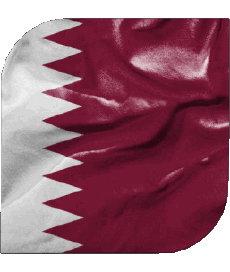 Drapeaux Asie Qatar Carré 