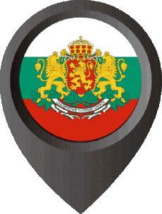 Drapeaux Europe Bulgarie Epingle de Localisation 