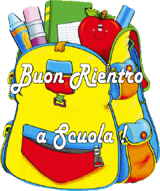 Messages Italian Buon Rientro a Scuola Transparent Background 005 