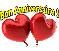 Nachrichten Französisch Bon Anniversaire Ballons - Confetis 005 