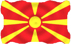 Flags Europe Macedonia Waving 