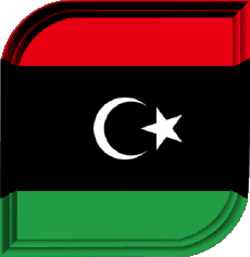 Drapeaux Afrique Libye Carré 