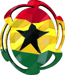 Drapeaux Afrique Ghana Forme 01 