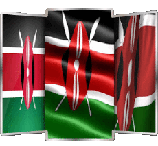 Bandiere Africa Kenia Forma 02 